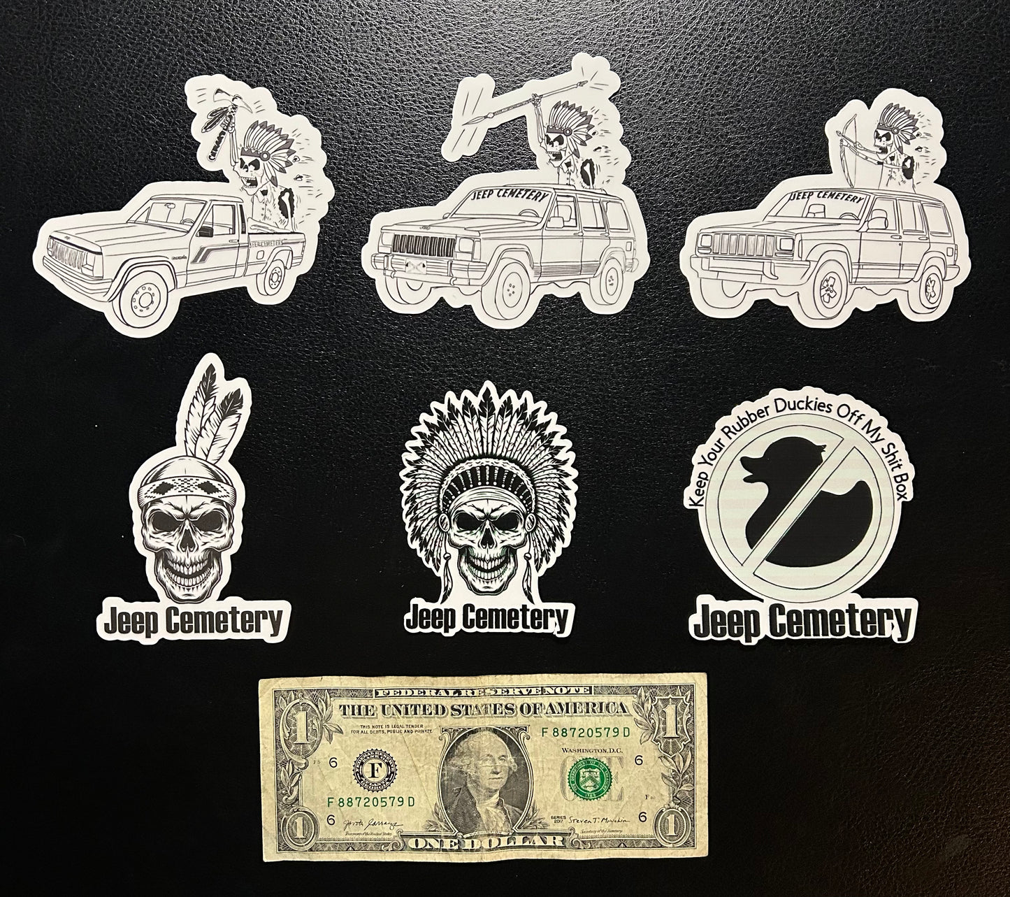Jeepcemetery “OG Size” Vinyl Decal Bundle