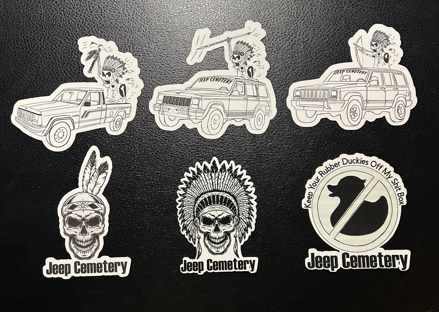 Jeepcemetery “OG Size” Vinyl Decal Bundle