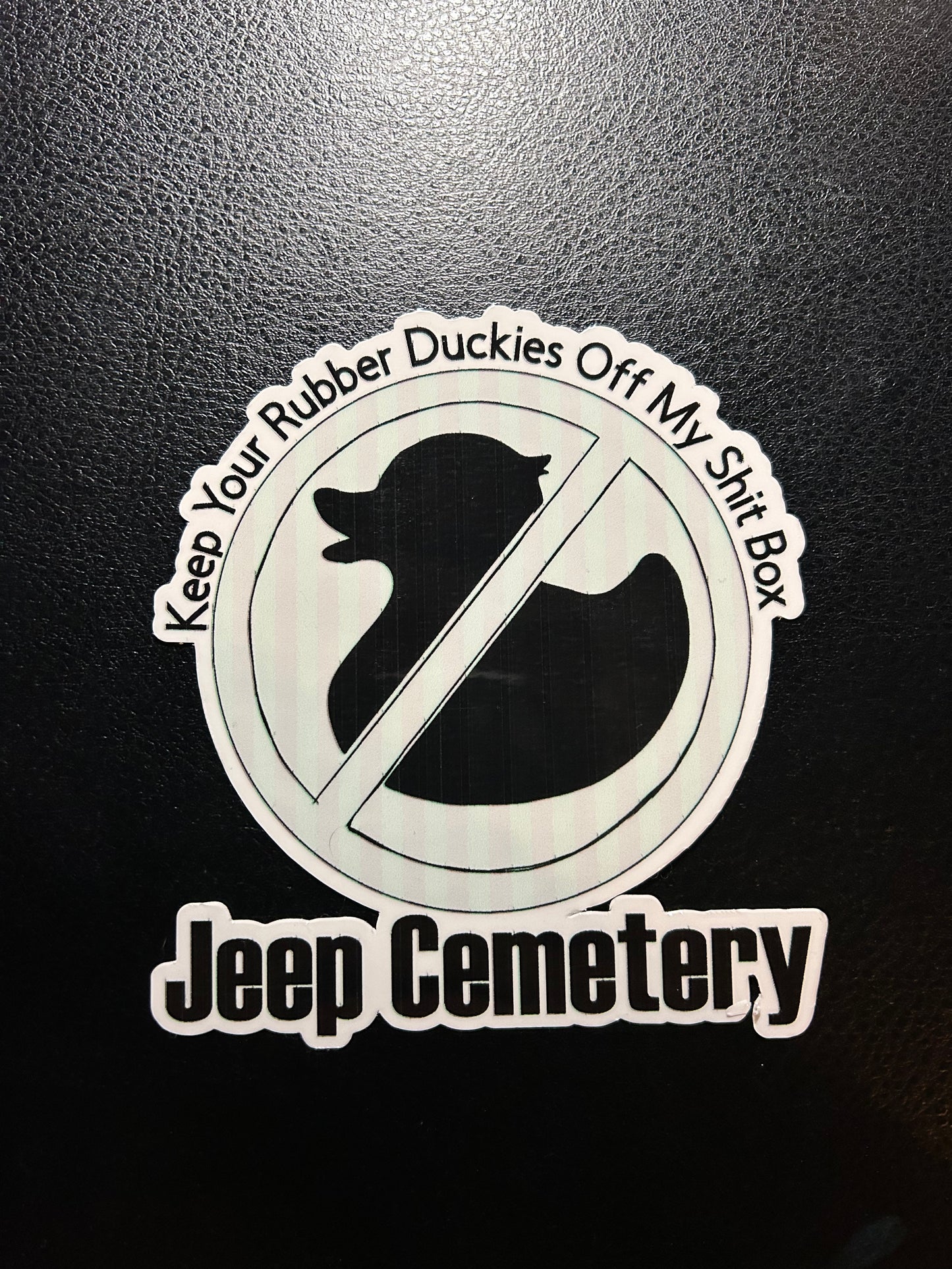 Large Anti-Rubber Ducky Vinyl Decal