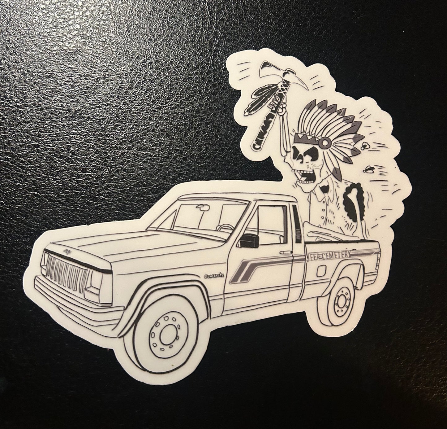 Large Comanche “Sportruck” Vinyl Decal